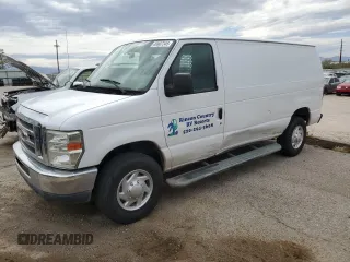 2014 Ford Econoline Cargo Commercial with VIN 1FTNE2EW3EDA13891, listed as a Copart auction lot 49907345 with 68,403 mi miles and Salvage title. Bid and sale history available at DreamBid. Image 1.