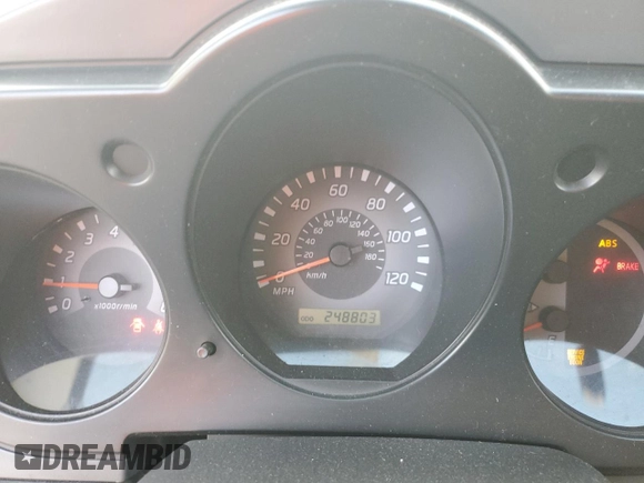 2003 Nissan Frontier XE with VIN 1N6ED27T73C433384, listed as a Copart auction lot 80153654 with 248,803 mi miles and Salvage title. Bid and sale history available at DreamBid. Image 9.
