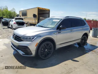 2022 Volkswagen Tiguan SE R-Line Black with VIN 3VV8B7AX9NM081894, listed as a Copart auction lot 56132245 with 74,053 mi miles and Salvage title. Bid and sale history available at DreamBid. Image 1.