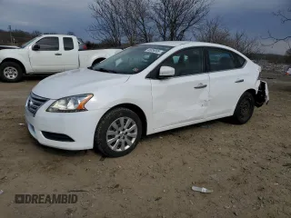 2015 Nissan Sentra S with VIN 3N1AB7AP4FY248188, listed as a Copart auction lot 46836905 with 204,777 mi miles and Salvage Title. Bid and sale history available at carsss.com. Image 1.