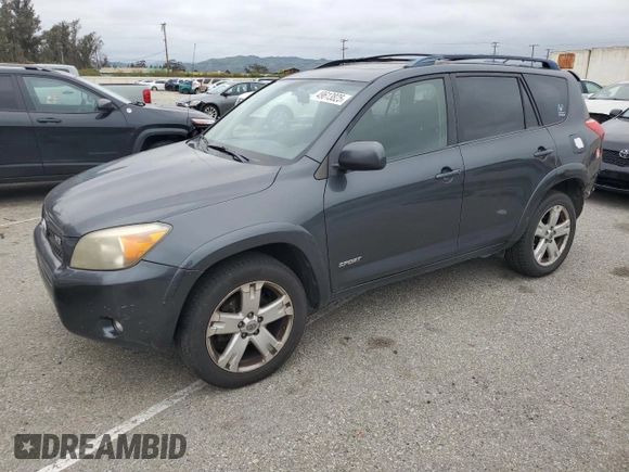 2007 Toyota RAV4 Sport with VIN JTMBK32V875022547, listed as a Copart auction lot 49613825 with 245,664 mi miles and Salvage Title. Bid and sale history available at carsss.com. Image 1.