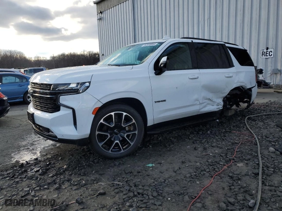 2022 Chevrolet Tahoe RST with VIN 1GNSKRKL0NR294654, listed as a Copart auction lot 82858864 with 74,410 mi miles and Salvage Title. Bid and sale history available at carsss.com. Image 1.