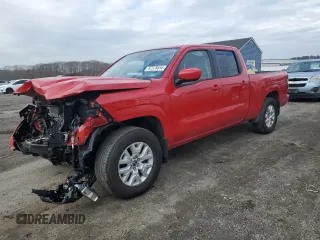 2022 Nissan Frontier SV with VIN 1N6ED1FK3NN645838, listed as a Copart auction lot 87378654 with 32,853 mi miles and Salvage Title. Bid and sale history available at carsss.com. Image 1.