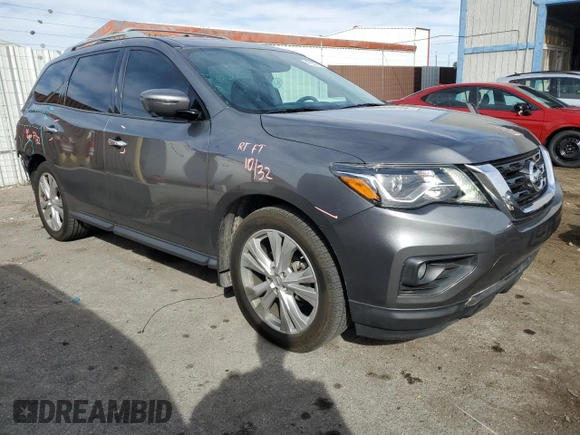 2018 Nissan Pathfinder SL with VIN 5N1DR2MN5JC670650, listed as a Copart auction lot 47557455 with 49,517 mi miles and Salvage Title. Bid and sale history available at carsss.com. Image 4.