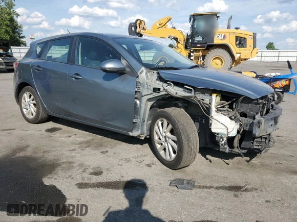 2013 Mazda 3 i Touring with VIN JM1BL1L72D1805822, listed as a Copart auction lot 55041535 with 170,914 mi miles and Salvage title. Bid and sale history available at DreamBid. Image 4.