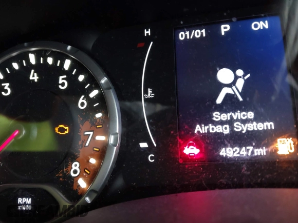 2017 Jeep Renegade Sport with VIN ZACCJAABXHPF01404, listed as a IAAI auction lot 41794086 with 49,247 mi miles and . Bid and sale history available at DreamBid. Image 16.