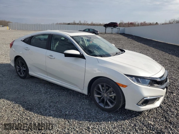 2020 Honda Civic Sedan EX-L with VIN 19XFC1F75LE023233, listed as a Copart auction lot 50486045 with 8,669 mi miles and Salvage Title. Bid and sale history available at carsss.com. Image 4.