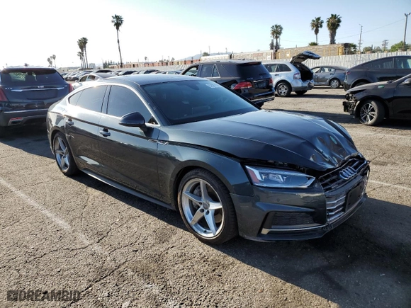 2018 Audi A5 Sportback Premium Plus with VIN WAUENCF57JA128868, listed as a Copart auction lot 52567125 with 50,601 mi miles and Clean Title. Bid and sale history available at carsss.com. Image 4.