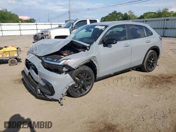 2024 Honda HR-V Sport with VIN 3CZRZ1H58RM752309, listed as a Copart auction lot 54977025 with 6,821 mi miles and Salvage title. Bid and sale history available at DreamBid. Image 1.