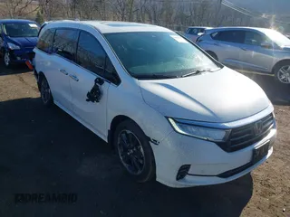 2024 Honda Odyssey Elite with VIN 5FNRL6H90RB028139, listed as a IAAI auction lot 41666330 with 8,516 mi miles and . Bid and sale history available at DreamBid. Image 1.