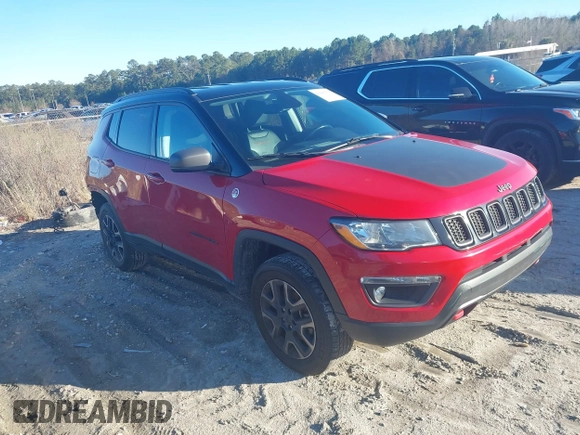 2020 Jeep Compass Trailhawk with VIN 3C4NJDDB6LT220868, listed as a IAAI auction lot 41600066 with 51,151 mi miles and . Bid and sale history available at carsss.com. Image 1.