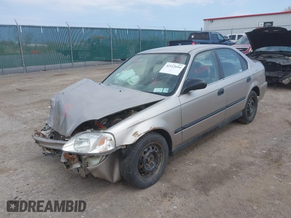 2000 Honda Civic LX with VIN 1HGEJ6670YL030749, listed as a IAAI auction lot 42112694 with 153,903 mi miles. Bid and sale history available at carsss.com. Image 17.