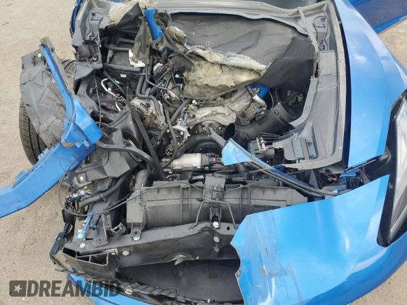 2014 Chevrolet Corvette Z51 2LT with VIN 1G1YJ2D70E5104588, listed as a Copart auction lot 53087515 with Not provided miles and Salvage title. Bid and sale history available at DreamBid. Image 11.