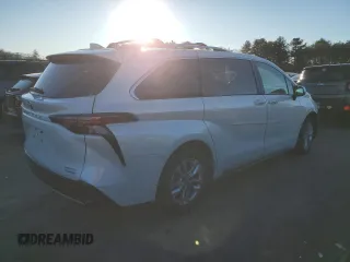 2022 Toyota Sienna Limited with VIN 5TDZSKFC4NS042478, listed as a Copart auction lot 83567064 with 0 mi miles and Salvage Title. Bid and sale history available at carsss.com. Image 3.