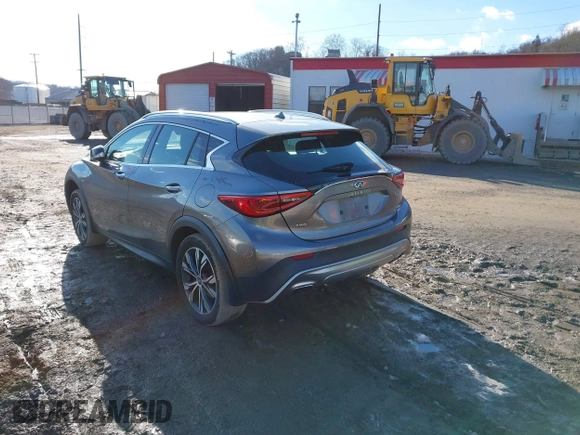 2017 Infiniti QX30 Luxury with VIN SJKCH5CR1HA020547, listed as a IAAI auction lot 41500509 with 64,263 mi miles. Bid and sale history available at carsss.com. Image 3.