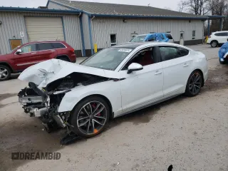 2019 Audi S5 Sportback Premium Plus z VIN WAUB4CF54KA022823, wystawiony jako Copart lot #83535474 z przebiegiem Nie podano mil oraz Szkody całkowita. Historia ofert i sprzedaży dostępna na DreamBid. Obrazek 1.