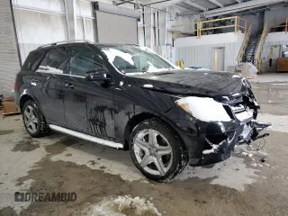 2014 Mercedes-Benz M 550 with VIN 4JGDA7DB2EA277068, listed as a Copart auction lot 45890855 with 90,006 mi miles and Salvage Title. Bid and sale history available at carsss.com. Image 4.