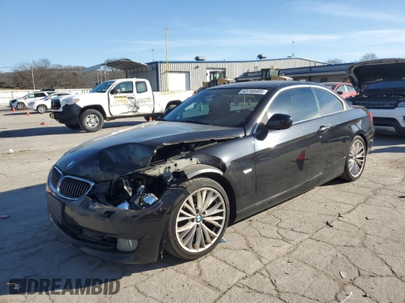 2011 BMW 3 Series 335i with VIN WBADX7C57BE242302, listed as a Copart auction lot 43750405 with 87,058 mi miles and Salvage Title. Bid and sale history available at carsss.com. Image 1.