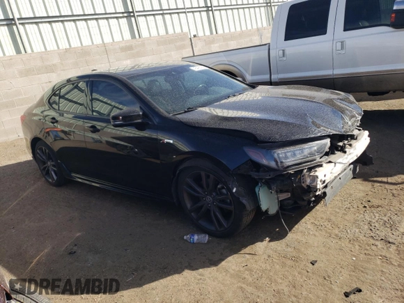 2018 Acura TLX w/A-SPEC Pkg with VIN 19UUB3F60JA004992, listed as a Copart auction lot 45425085 with 82,929 mi miles and Salvage Title. Bid and sale history available at carsss.com. Image 4.