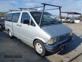1993 Ford Aerostar with VIN 1FMDA31X1PZC83683, listed as a IAAI auction lot 42110344 with 197,919 mi miles. Bid and sale history available at carsss.com. Image 1.