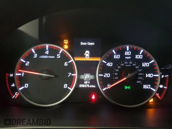 2016 Acura ILX Premium with VIN 19UDE2F8XGA013128, listed as a Copart auction lot 61354155 with 98,475 mi miles and Clean title. Bid and sale history available at DreamBid. Image 9.