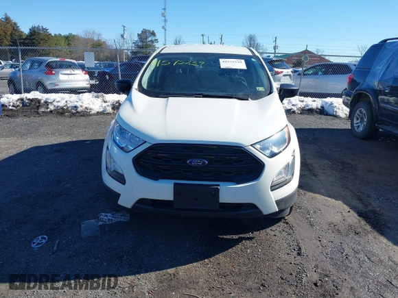 2020 Ford EcoSport S with VIN MAJ3S2FE7LC369923, listed as a IAAI auction lot 41575239 with 74,004 mi miles. Bid and sale history available at carsss.com. Image 13.