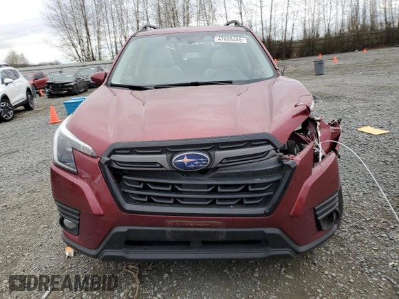 2022 Subaru Forester Limited with VIN JF2SKAPC9NH522967, listed as a Copart auction lot 47808465 with 18,825 mi miles and Salvage Title. Bid and sale history available at carsss.com. Image 5.