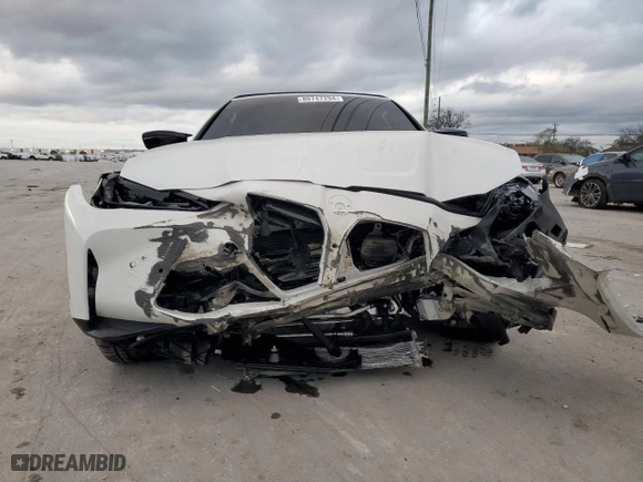 2024 BMW M4 Competition xDrive with VIN WBS33BA08RCN76292, listed as a Copart auction lot 80747294 with 0 mi miles and Salvage Title. Bid and sale history available at carsss.com. Image 5.