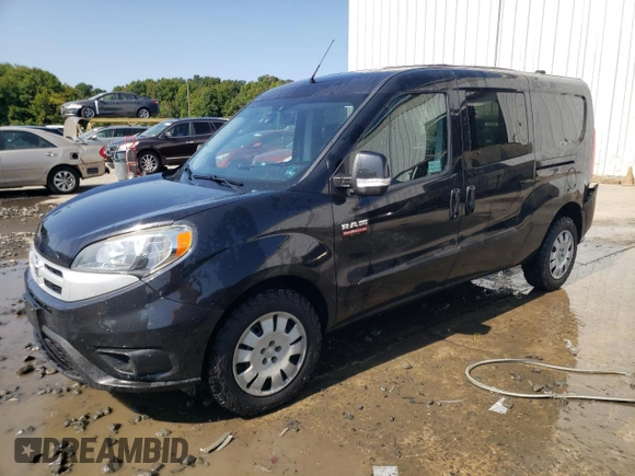2017 Ram ProMaster City Cargo Tradesman SLT with VIN ZFBERFBB0H6E11846, listed as a Copart auction lot 70185354 with 119,302 mi miles and Clean Title. Bid and sale history available at DreamBid. Image 1.