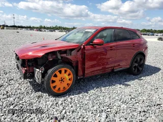 2023 Jaguar F-Pace SVR with VIN SADCZ2EEXPA708753, listed as a Copart auction lot 53111765 with 51,378 mi miles and Salvage Title. Bid and sale history available at DreamBid. Image 1.