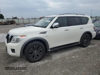 2018 Nissan Armada Platinum with VIN JN8AY2NE2J9730071, listed as a Copart auction lot 58633365 with 42,098 mi miles and Salvage title. Bid and sale history available at DreamBid. Image 1.
