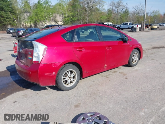 2011 Toyota Prius I with VIN JTDKN3DU6B1457157, listed as a IAAI auction lot 42175801 with 237,365 mi miles. Bid and sale history available at carsss.com. Image 4.