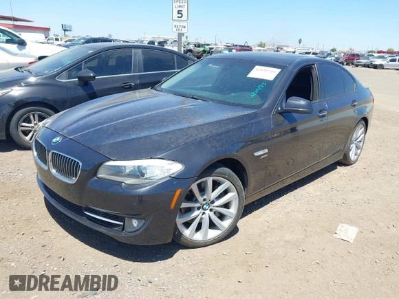 2011 BMW 5 Series 535i xDrive with VIN WBAFU7C55BDU55241, listed as a IAAI auction lot 42035748 with 169,154 mi miles. Bid and sale history available at carsss.com. Image 2.