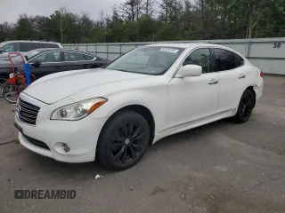 2012 Infiniti M with VIN JN1BY1AR6CM393619, listed as a Copart auction lot 63438735 with 129,664 mi miles and Salvage title. Bid and sale history available at DreamBid. Image 1.