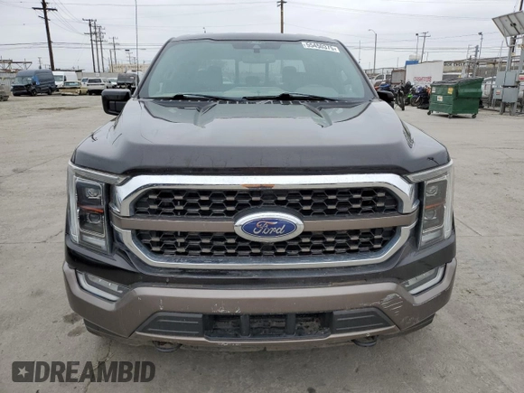 2021 Ford F-150 XL with VIN 1FTFW1ED4MFA04985, listed as a Copart auction lot 55450375 with 47,341 mi miles and Salvage Title. Bid and sale history available at carsss.com. Image 5.