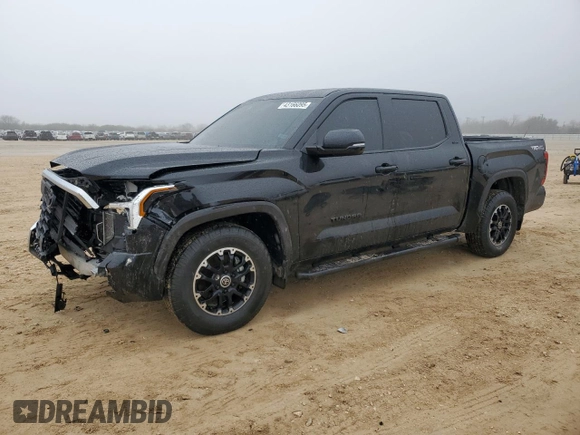 2022 Toyota Tundra SR5 with VIN 5TFLA5AB7NX016542, listed as a Copart auction lot 43166095 with 34,957 mi miles and Salvage title. Bid and sale history available at DreamBid. Image 1.