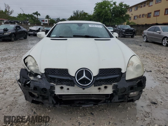 2009 Mercedes-Benz SLK 280 with VIN WDBWK54F99F192642, listed as a Copart auction lot 59581975 with 130,218 mi miles and Salvage title. Bid and sale history available at DreamBid. Image 5.