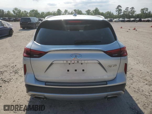 2019 Infiniti QX50 LUXE with VIN 3PCAJ5M16KF148482, listed as a Copart auction lot 53559165 with 69,307 mi miles and Salvage Title. Bid and sale history available at carsss.com. Image 6.