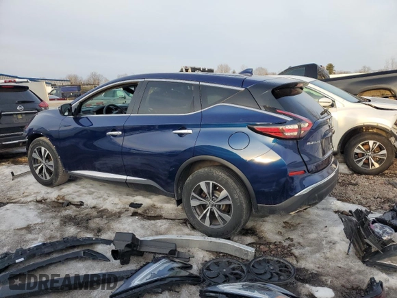 2020 Nissan Murano S with VIN 5N1AZ2AS8LN109086, listed as a Copart auction lot 48361675 with 63,004 mi miles and Salvage Title. Bid and sale history available at DreamBid. Image 2.