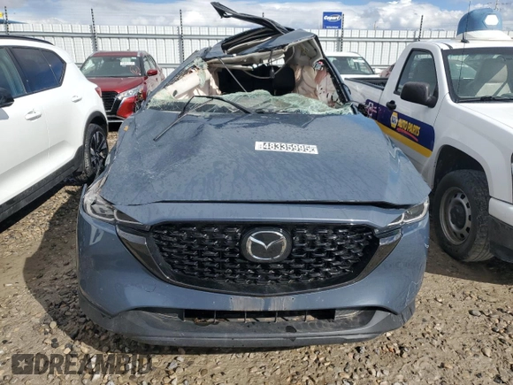 2024 Mazda CX-5 S Carbon Edition with VIN JM3KFBCLXR0465981, listed as a Copart auction lot 48335995 with Not Provided miles and Salvage Title. Bid and sale history available at DreamBid. Image 5.