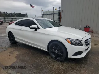 2017 Mercedes-Benz C 300 with VIN WDDWJ4JB5HF353525, listed as a Copart auction lot 49884705 with 53,840 mi miles and Salvage Title. Bid and sale history available at carsss.com. Image 4.