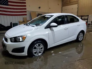 2013 Chevrolet Sonic LT with VIN 1G1JC5SB8D4164658, listed as a Copart auction lot 47059365 with 105,985 mi miles and Salvage Title. Bid and sale history available at DreamBid. Image 1.