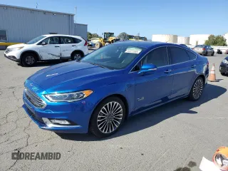 2017 Ford Fusion Titanium with VIN 3FA6P0SU1HR255196, listed as a Copart auction lot 54871955 with 98,908 mi miles and Salvage title. Bid and sale history available at DreamBid. Image 1.