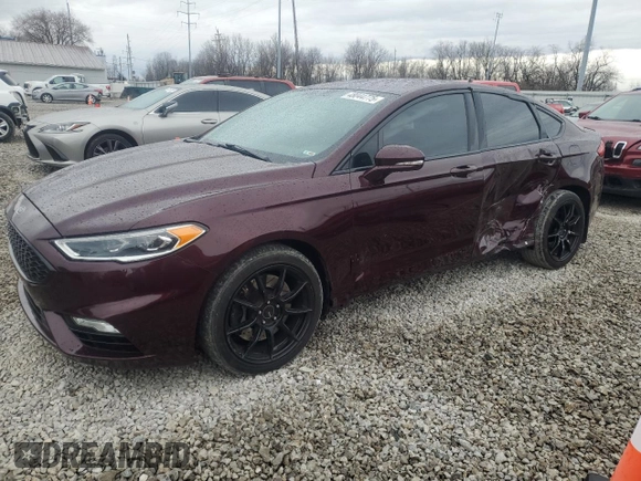 2017 Ford Fusion Sport with VIN 3FA6P0VPXHR298828, listed as a Copart auction lot 48044775 with 69,138 mi miles and Salvage Title. Bid and sale history available at carsss.com. Image 1.
