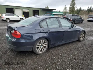 2007 BMW 3 Series 328i with VIN WBAVC53557FZ78645, listed as a Copart auction lot 48451255 with 144,489 mi miles and Salvage Title. Bid and sale history available at carsss.com. Image 3.