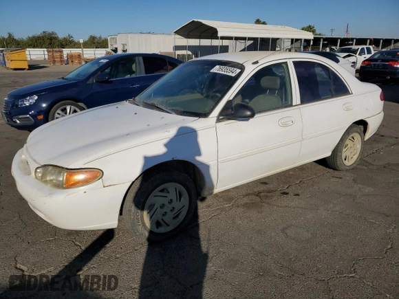 1998 Ford Escort SE z VIN 1FAFP13P0WW139108, wystawiony jako Copart lot #76935594 z przebiegiem 28 413 mil mil oraz Czysty tytuł • Clean title. Historia ofert i sprzedaży dostępna na DreamBid. Obrazek 1.
