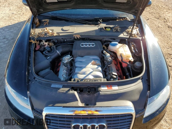 2008 Audi A6 with VIN WAUEV94F08N067459, listed as a Copart auction lot 87861655 with 34,500 mi miles and Salvage title. Bid and sale history available at DreamBid. Image 11.
