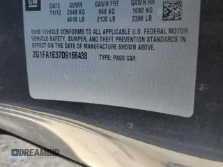 2013 Chevrolet Camaro LS z VIN 2G1FA1E37D9166438, wystawiony jako Copart lot #54959315 z przebiegiem 140 248 mil mil oraz Szkoda całkowita • Salvage title. Historia ofert i sprzedaży dostępna na DreamBid. Obrazek 12.