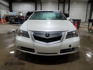 2009 Acura RL Tech Pkg with VIN JH4KB26679C002302, listed as a Copart auction lot 50381735 with 166,591 mi miles and Salvage Title. Bid and sale history available at carsss.com. Image 5.