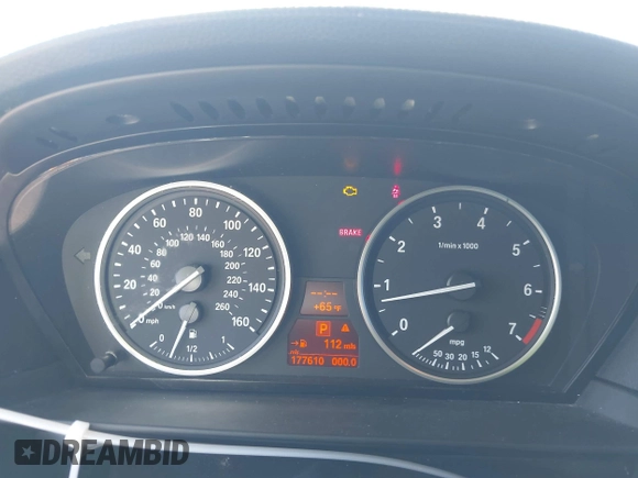 2008 BMW 5 Series 550i with VIN WBANW53598CT53966, listed as a IAAI auction lot 41947937 with 177,610 mi miles. Bid and sale history available at carsss.com. Image 7.